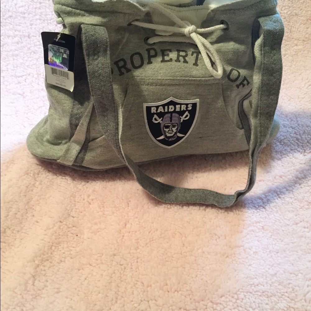 Oakland Raiders NFL Hoodie Purse Bag